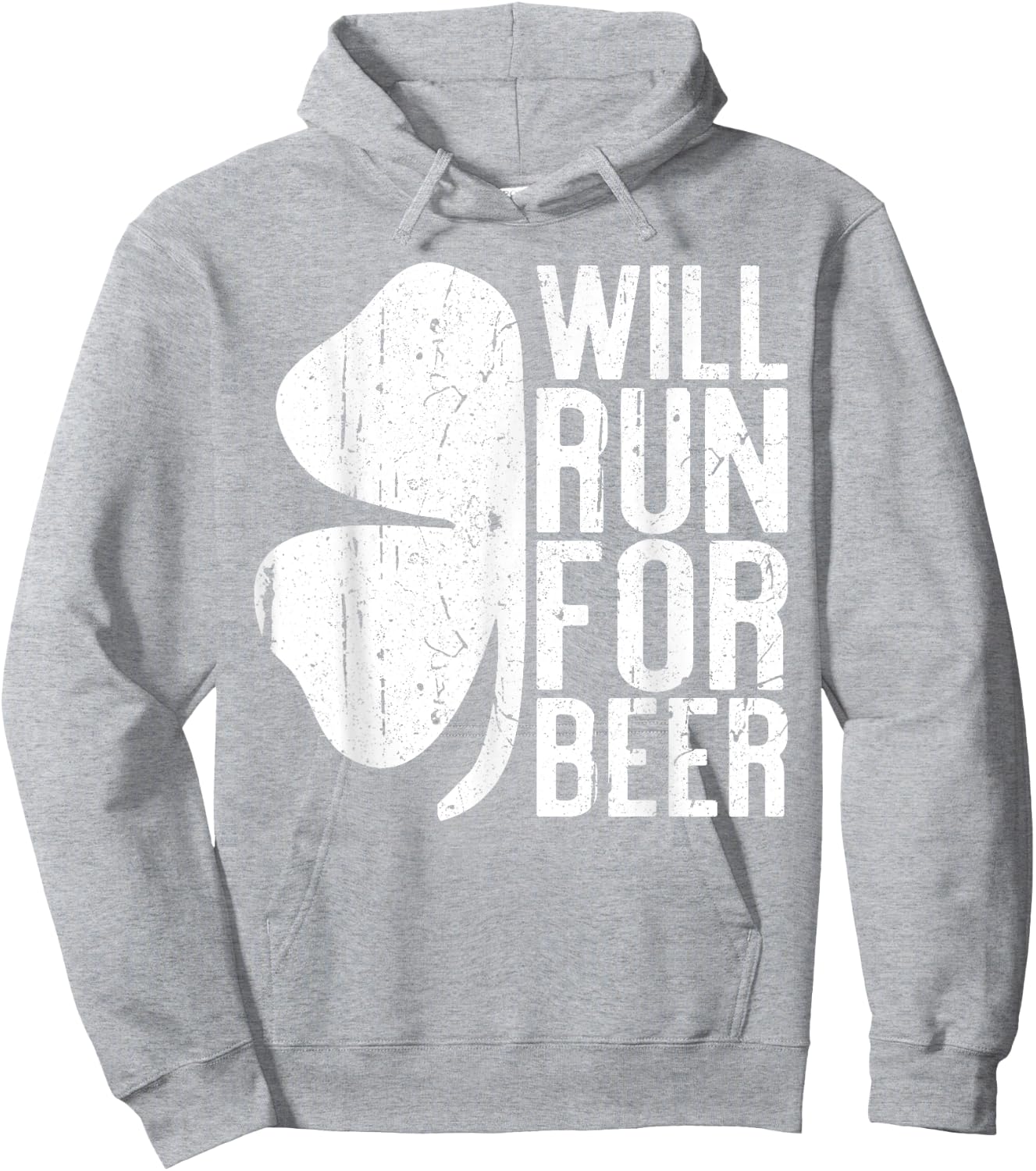 Will Run For Beer Shirt Irish Men Women St Patricks Day Hoodie - Hoodie | Ash