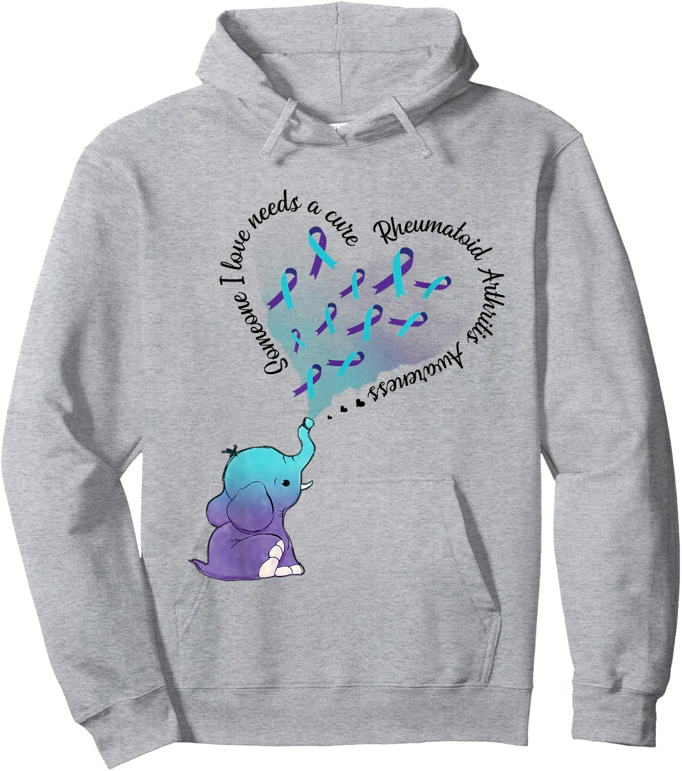 Someone I Love Needs A Cure Rheumatoid Arthritis Awareness Hoodie - Hoodie | Ash