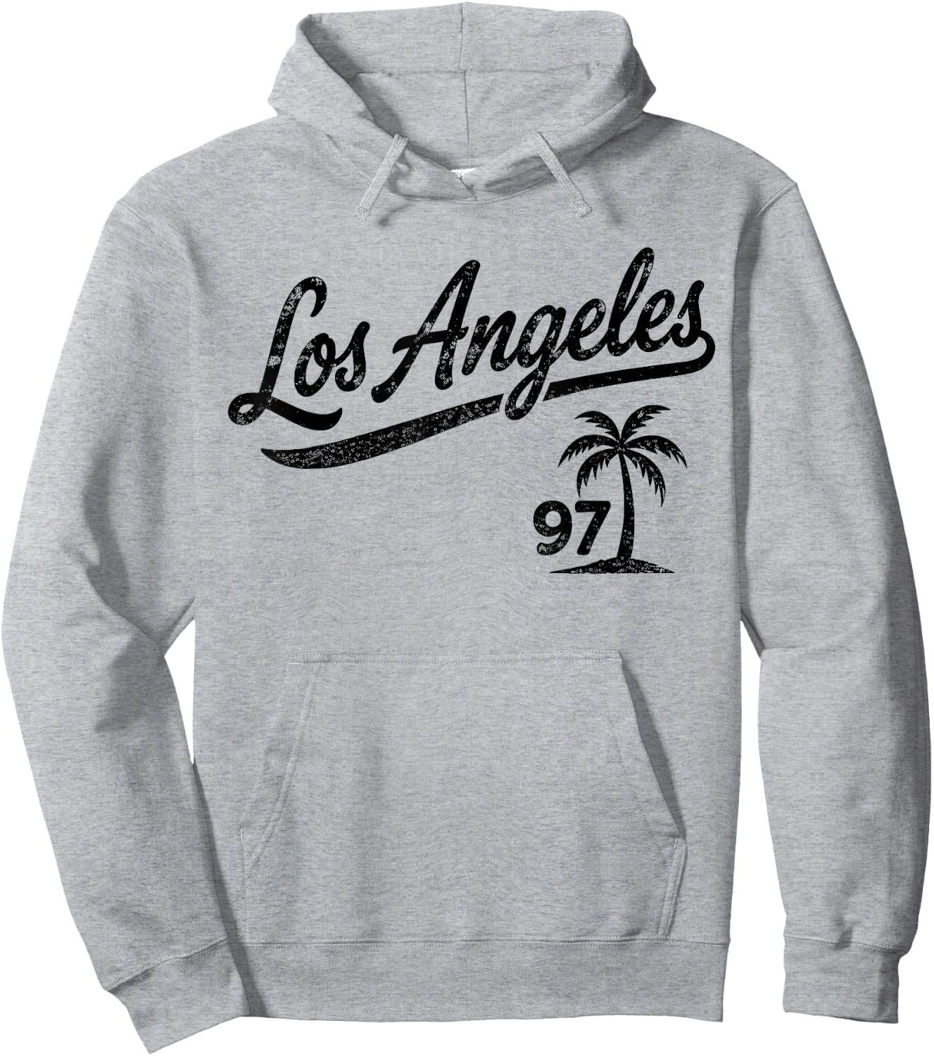 Los Angeles Script Vintage Hoodie - Hoodie | Ash