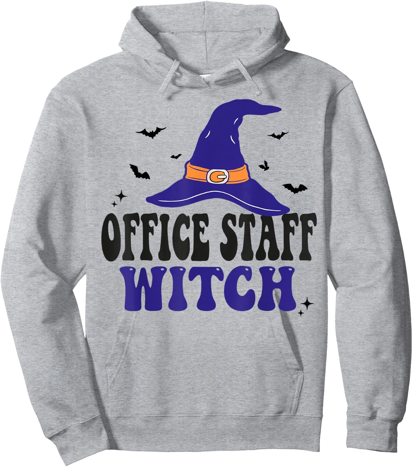 Office Staff Witch Funny Halloween Matching Group Costume Hoodie - Hoodie | Ash