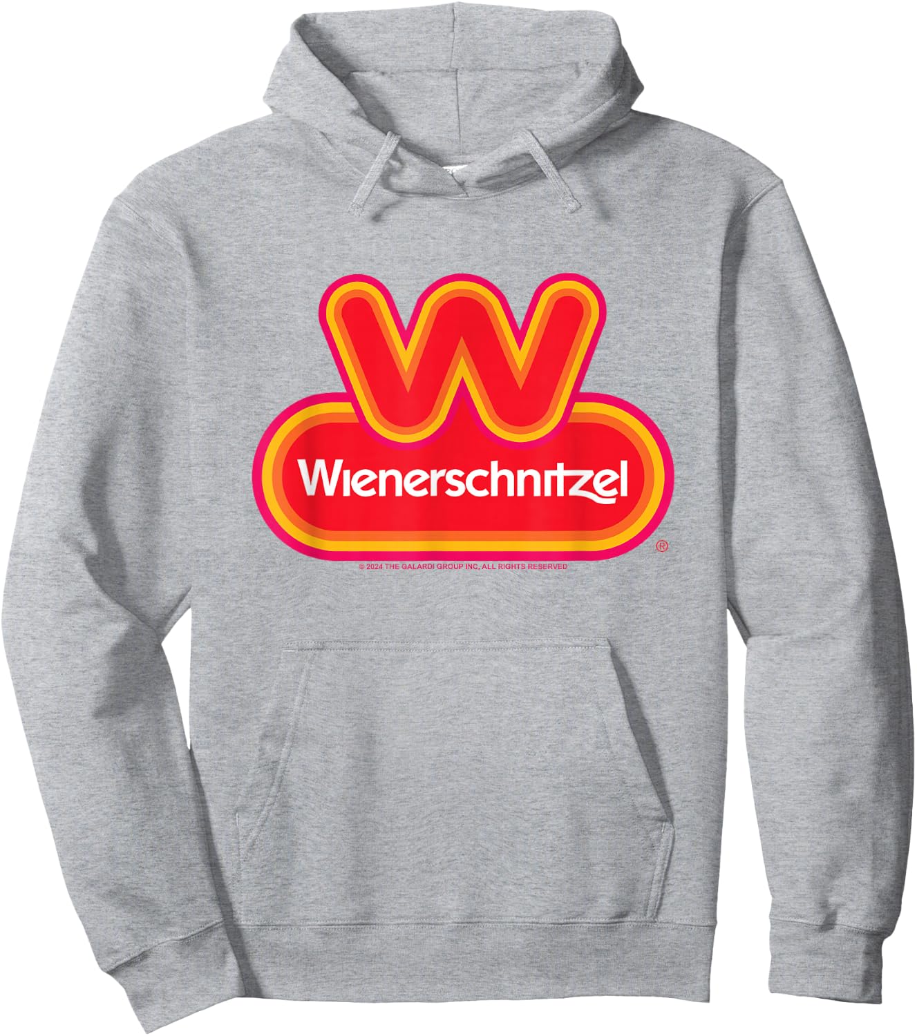 Wienerschnitzel Classic Logo Chest Emblem Hoodie - Hoodie | Ash