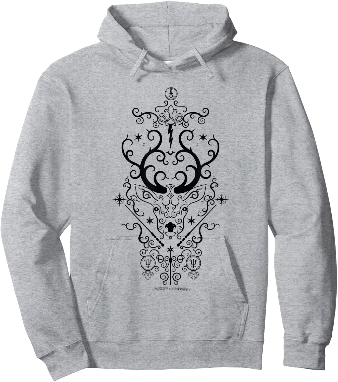 Harry Potter Stag Patronus Hoodie - Hoodie | Ash