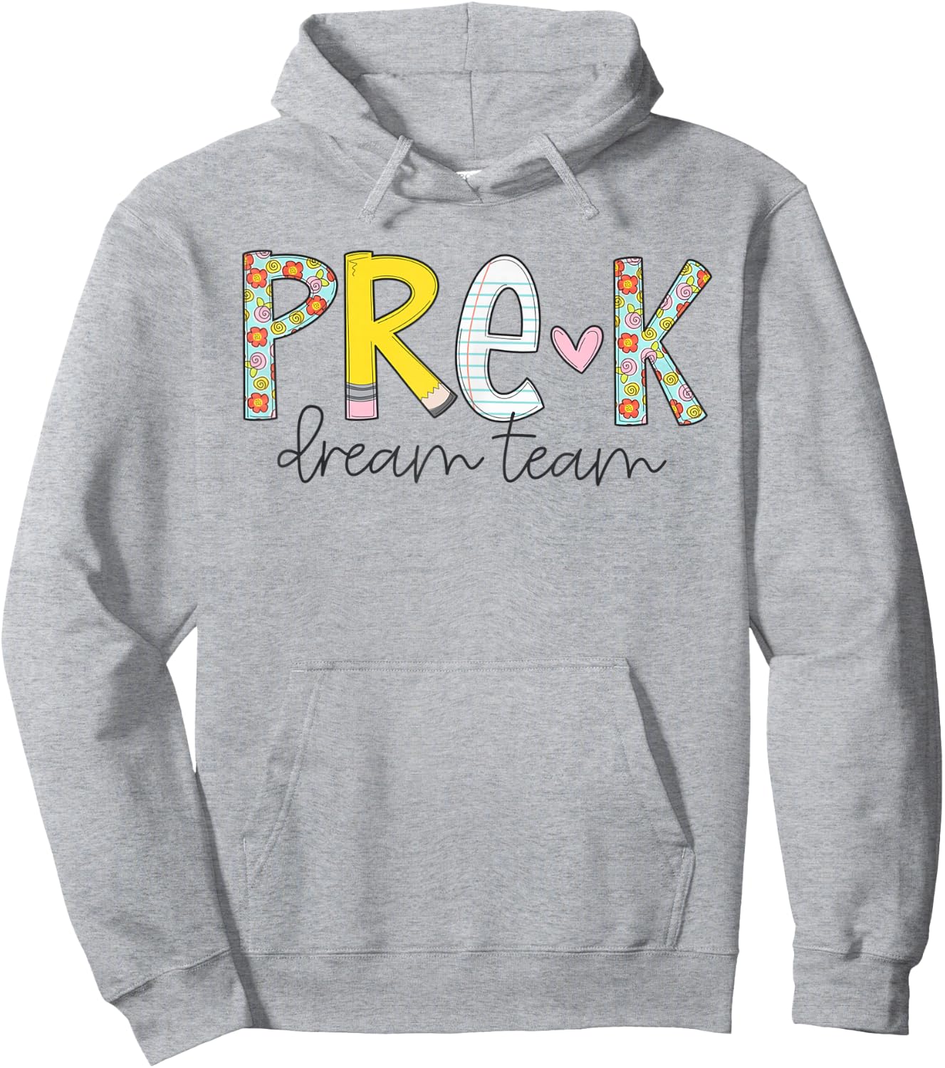 Pre-K Dream Team Preschool Teacher First Day Of School Kids Hoodie - Hoodie | Ash