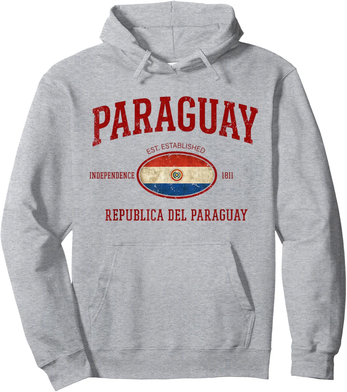 Paraguay Men Women Paraguayan Paraguayo Hispanic Hoodie - Hoodie | Ash
