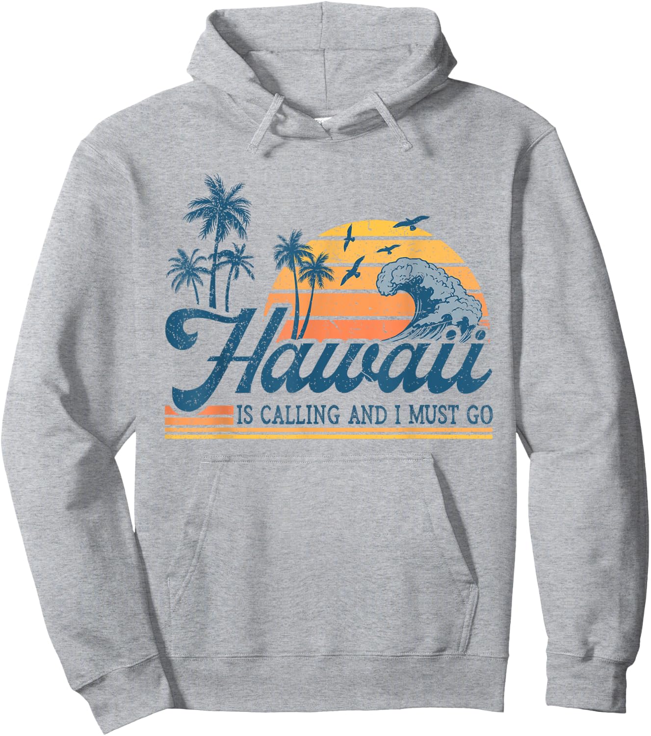 Hawaii Is Calling and I Must Go Funny Summer Vacation Trip Hoodie - Hoodie | Ash