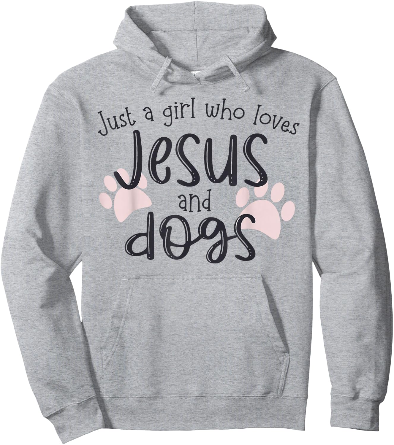 Just A Girl Who Loves Jesus and Dogs Hoodie - Hoodie | Ash