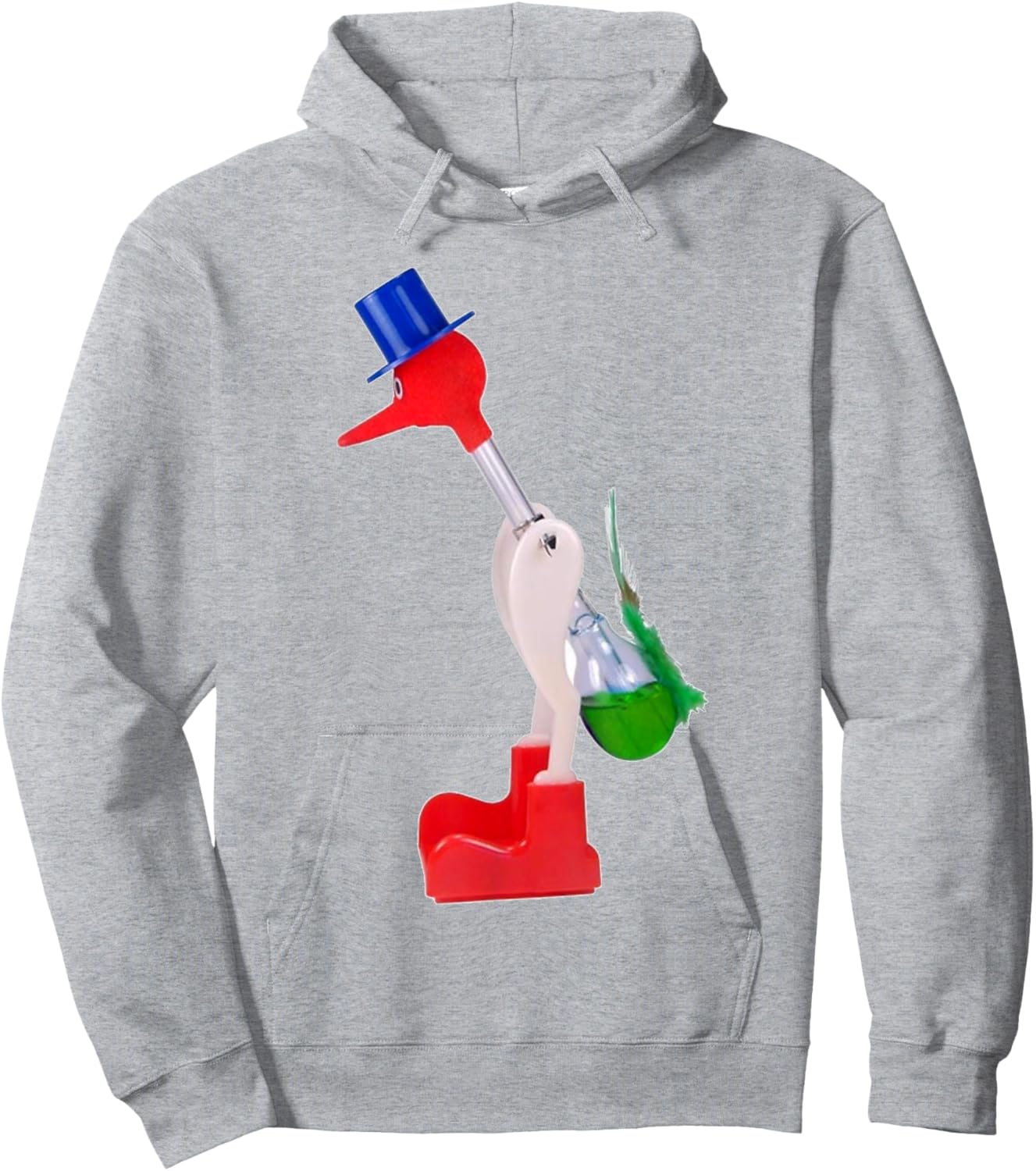 The Original Drinking Bird Hoodie - Hoodie | Ash