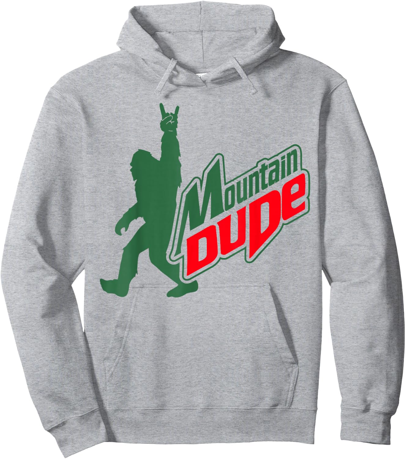 Mountain Dude Funny Bigfoot Sasquatch Hiking Gifts Men Women Hoodie - Hoodie | Ash