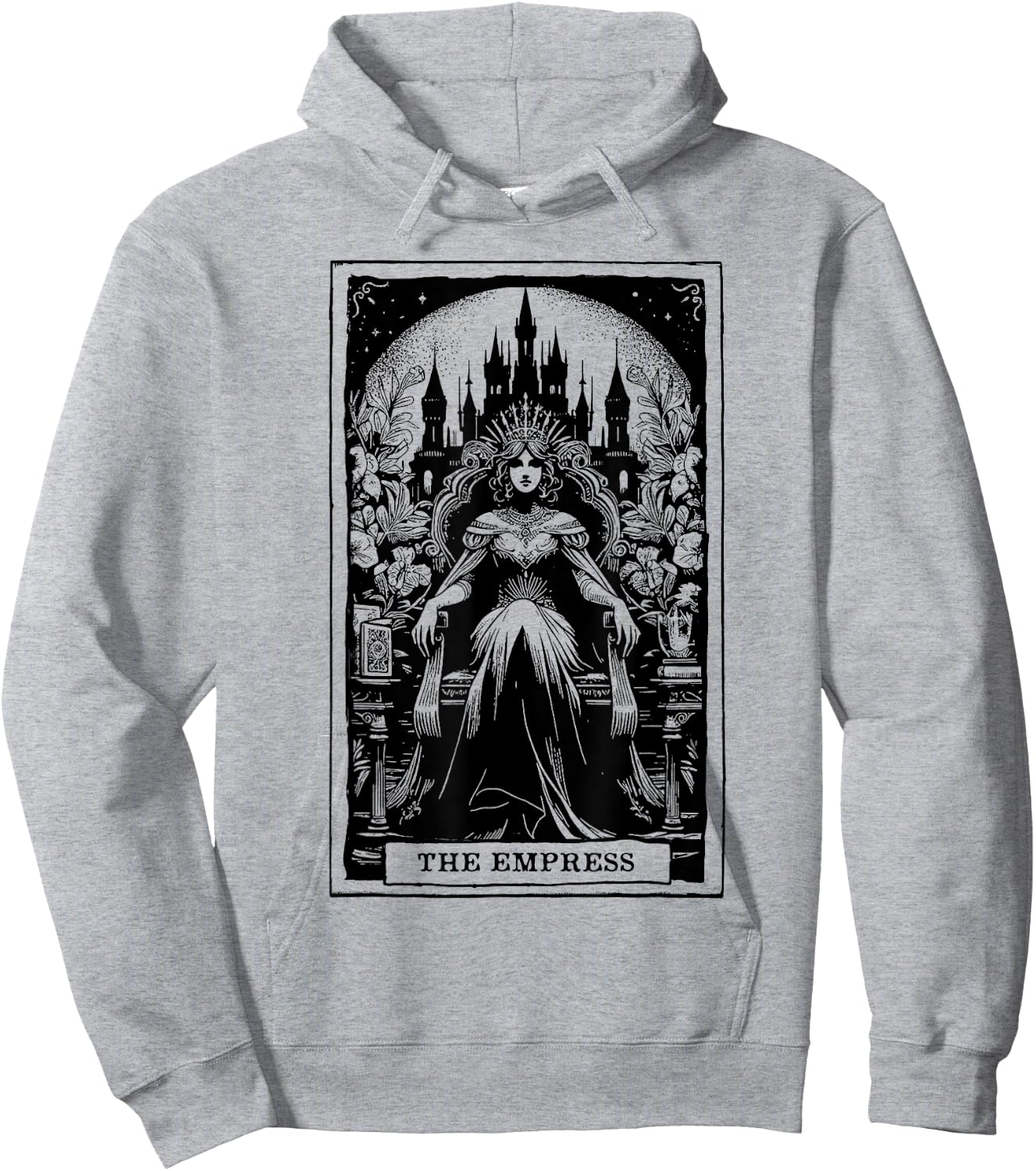 Tarot Card Shirt The Empress Tarot Card Major Arcana Hoodie - Hoodie | Ash