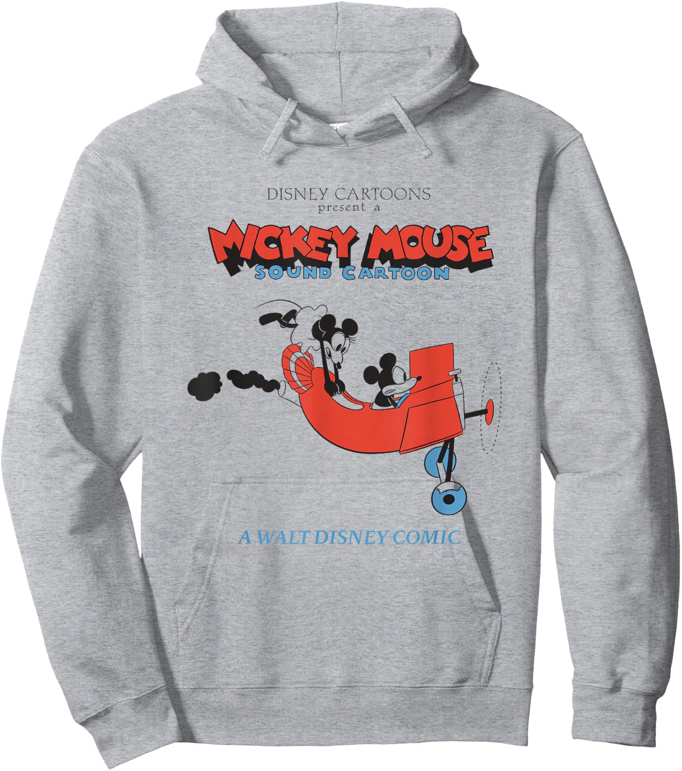 Disney Mickey And Friends Mickey Mouse Sound Cartoon Retro Hoodie - Hoodie | Ash