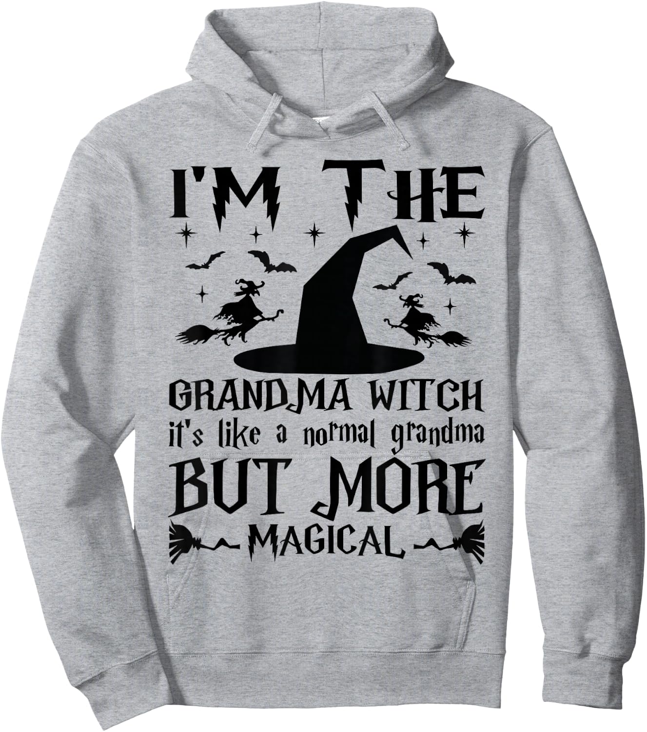 I'm The Grandma Witch Like A Normal Grandma Halloween Hoodie - Hoodie | Ash
