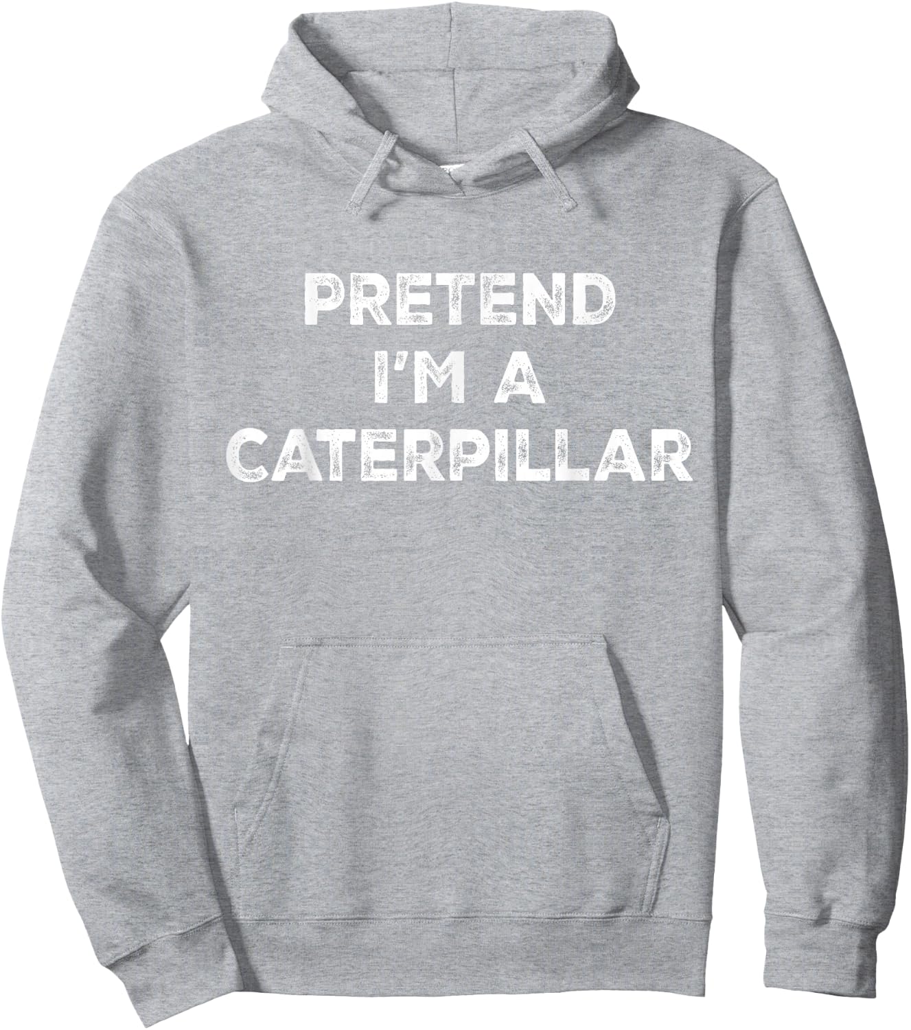 Pretend I'm A Caterpillar Lazy Halloween Costume Hoodie - Hoodie | Ash