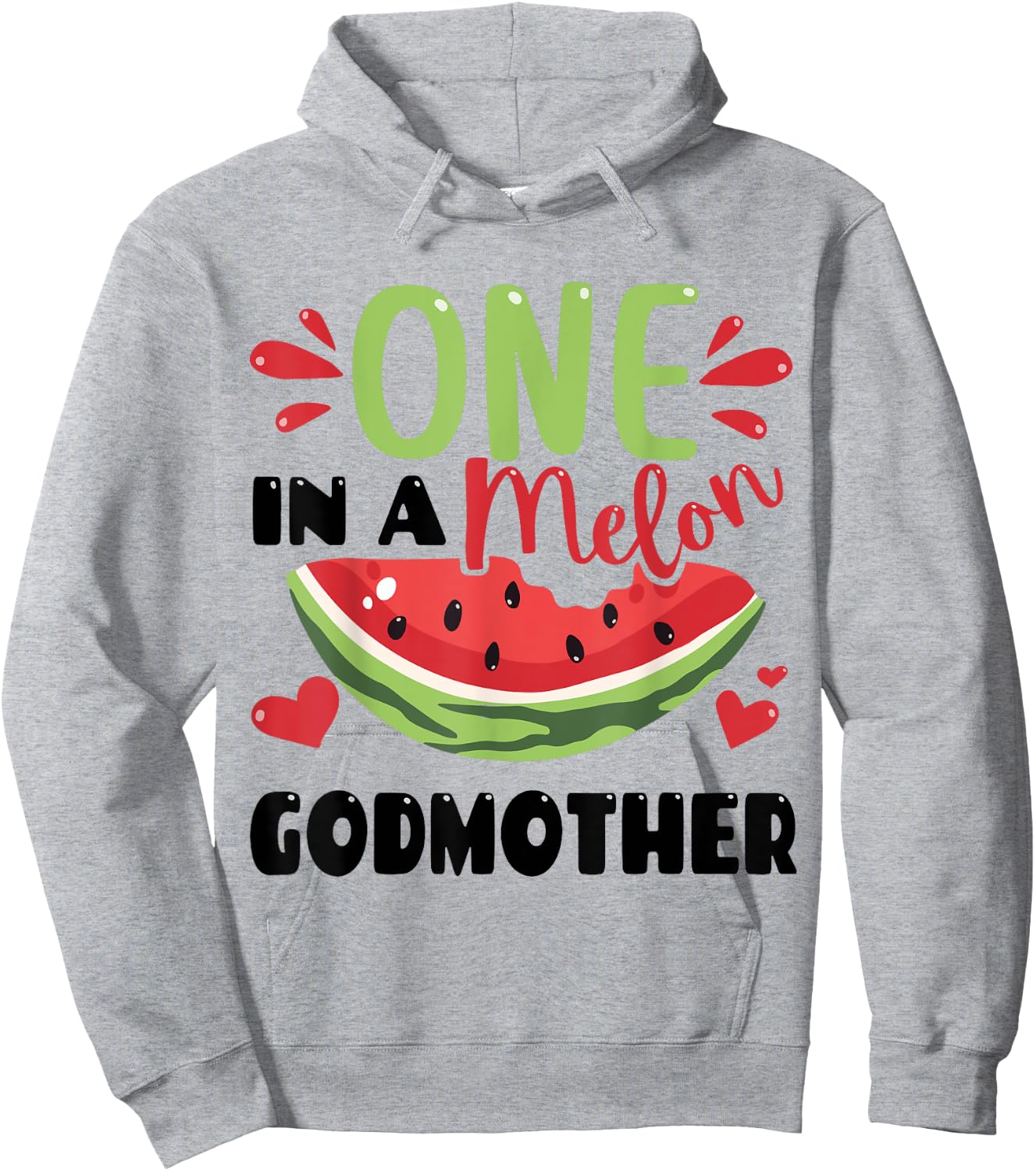 One in a Melon Godmother Summer Birthday Matching Group Women Kids Hoodie - Hoodie | Ash