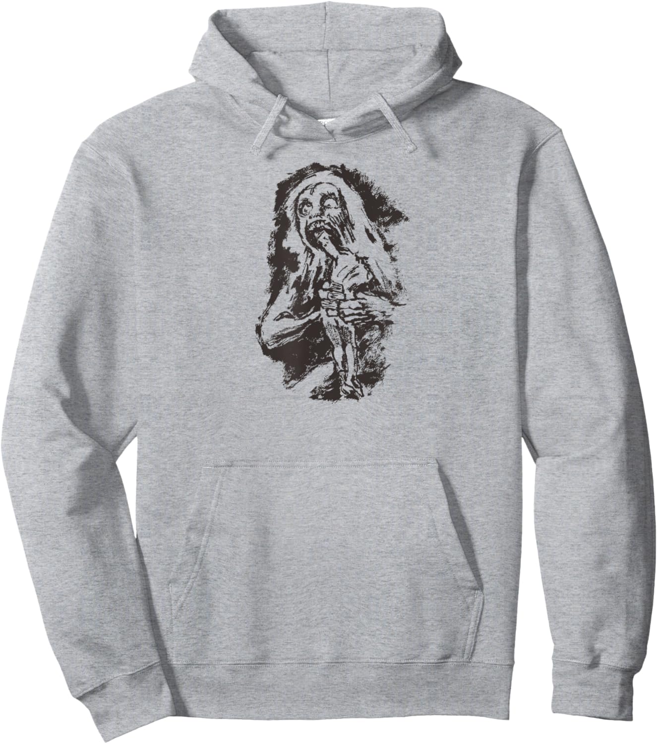 GOYA Halloween Literary Saturn Devouring His Son Fun Hoodie - Hoodie | Ash