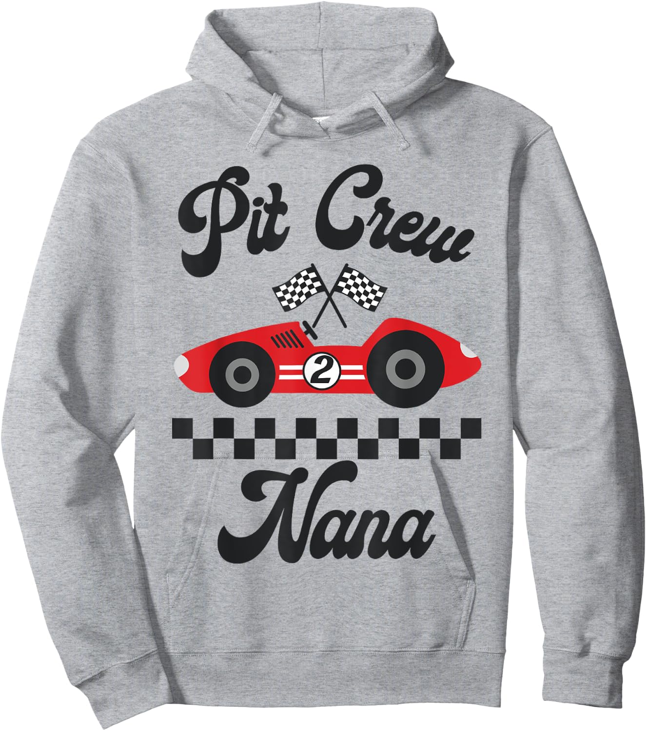 Two Fast Birthday Racing Car Nana Of The Birthday Boy Party Hoodie - Hoodie | Ash