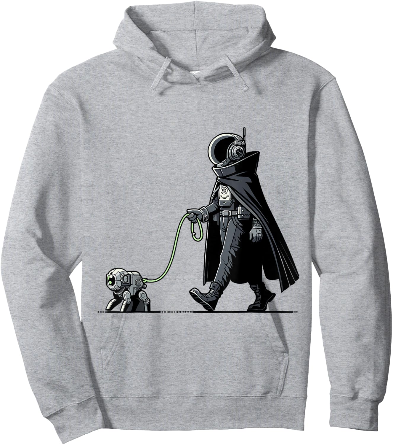 Astronaut Walking Robot Dog - Futuristic Space Adventure Women Kids Hoodie - Hoodie | Ash