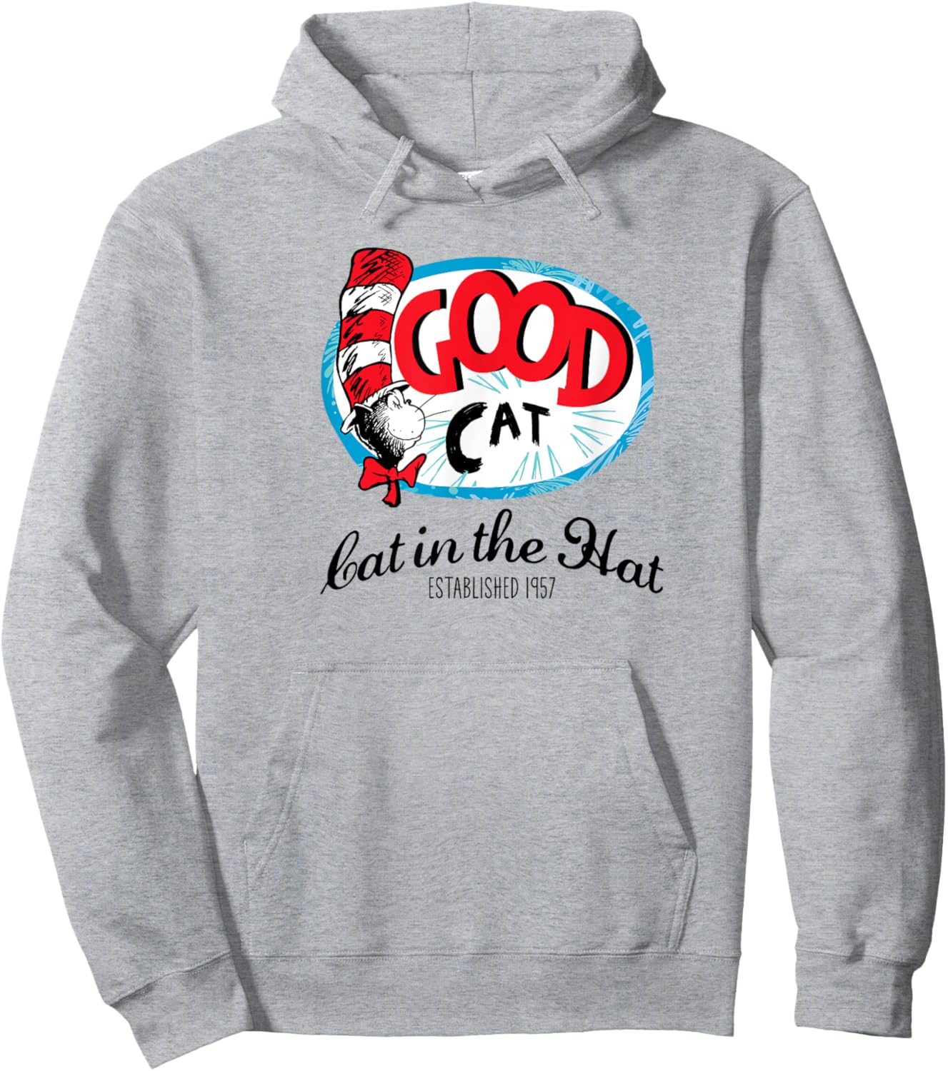 Dr. Seuss Good Cat Established 1957 Women Girls Kids Hoodie - Hoodie | Ash