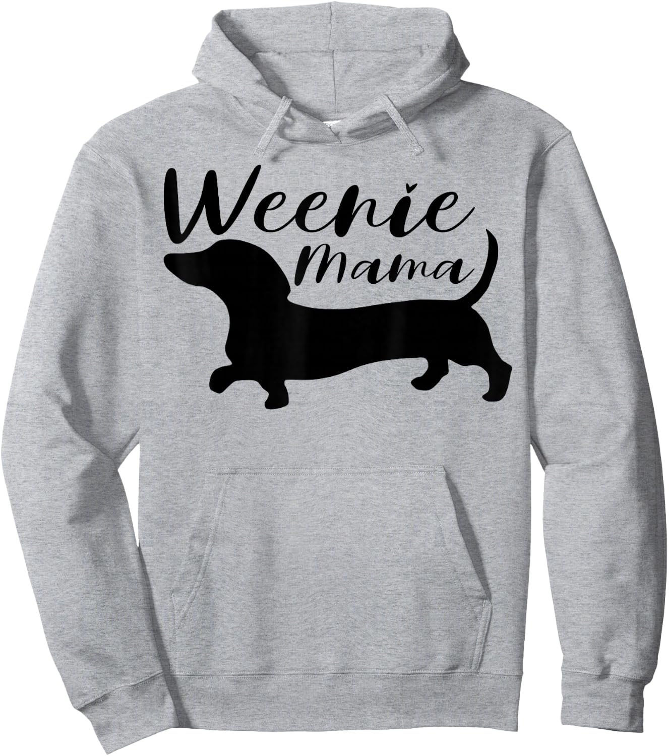 Weenie Mama Cute Dachshund Lover Weiner Dog Mom Hoodie - Hoodie | Ash