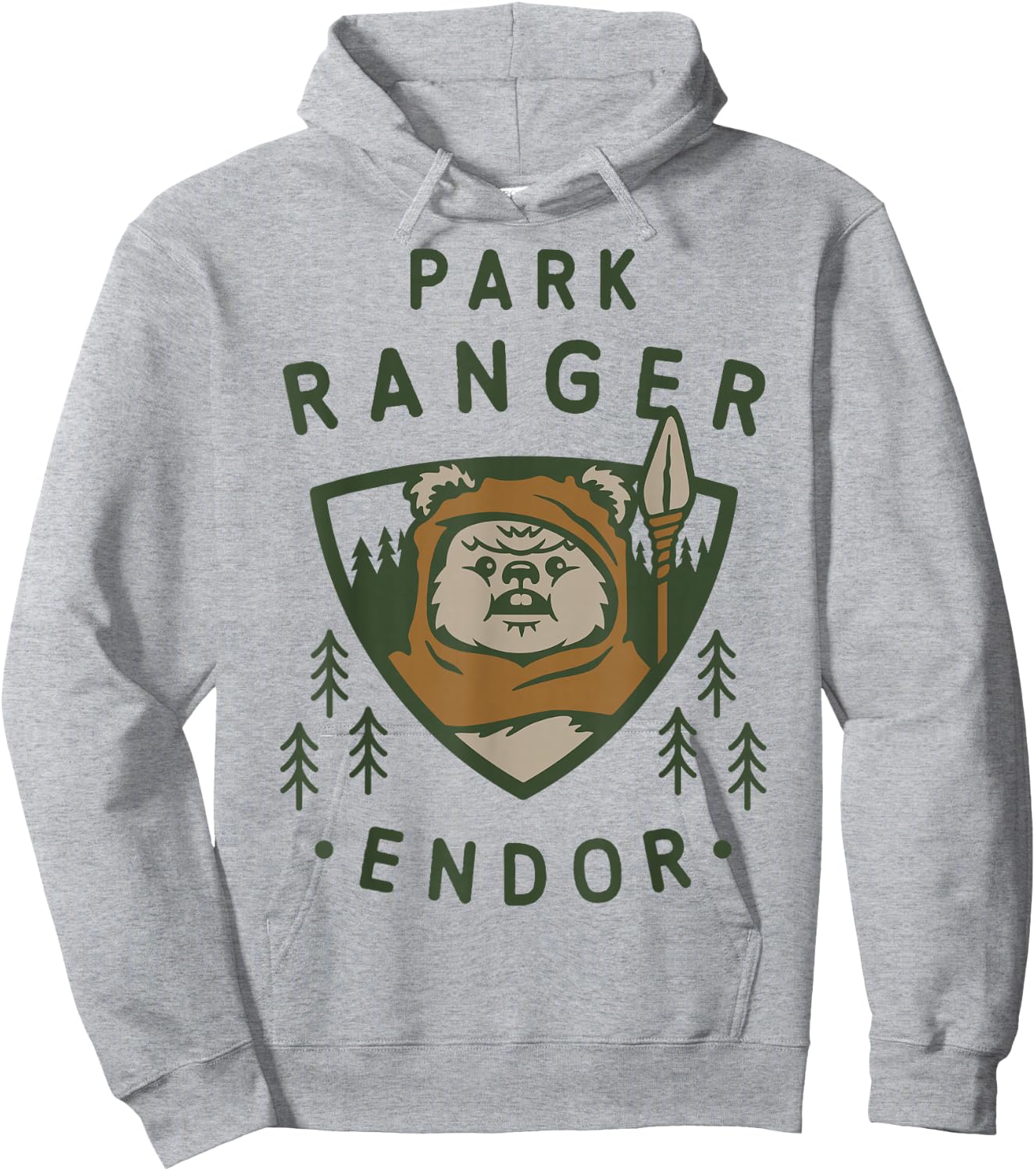 Star Wars Ewok Park Ranger Endor Hoodie - Hoodie | Ash