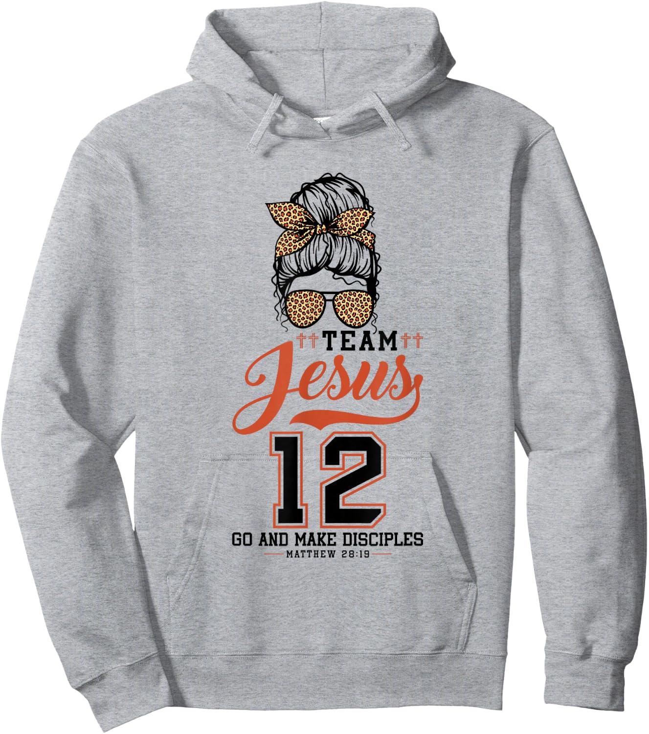 Jesus Baseball Team Jesus Christian Matthew 28:19 Verse Hoodie - Hoodie | Ash