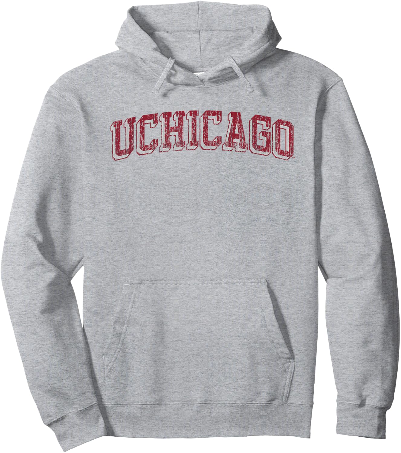 Chicago Maroons Retro Arch White Officially Licensed Hoodie - Hoodie | Ash