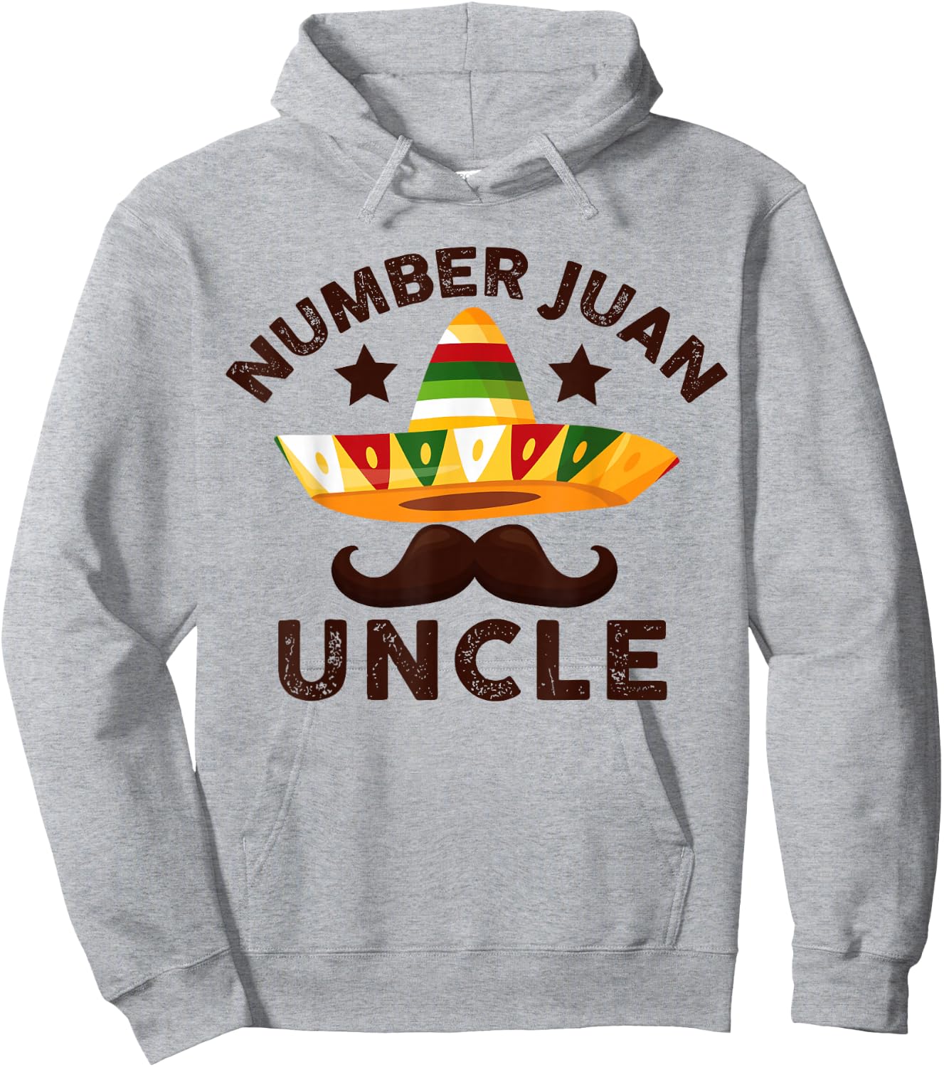 Number One Juan Uncle Funny Mexican Uncles Father's Day Hoodie - Hoodie | Ash