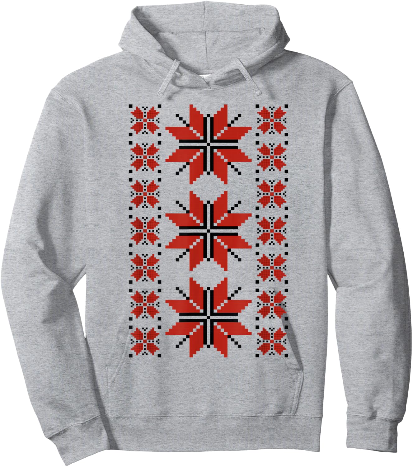 Noi Suntem Romani Traditional Romanian Folk Art Motifs Hoodie - Hoodie | Ash