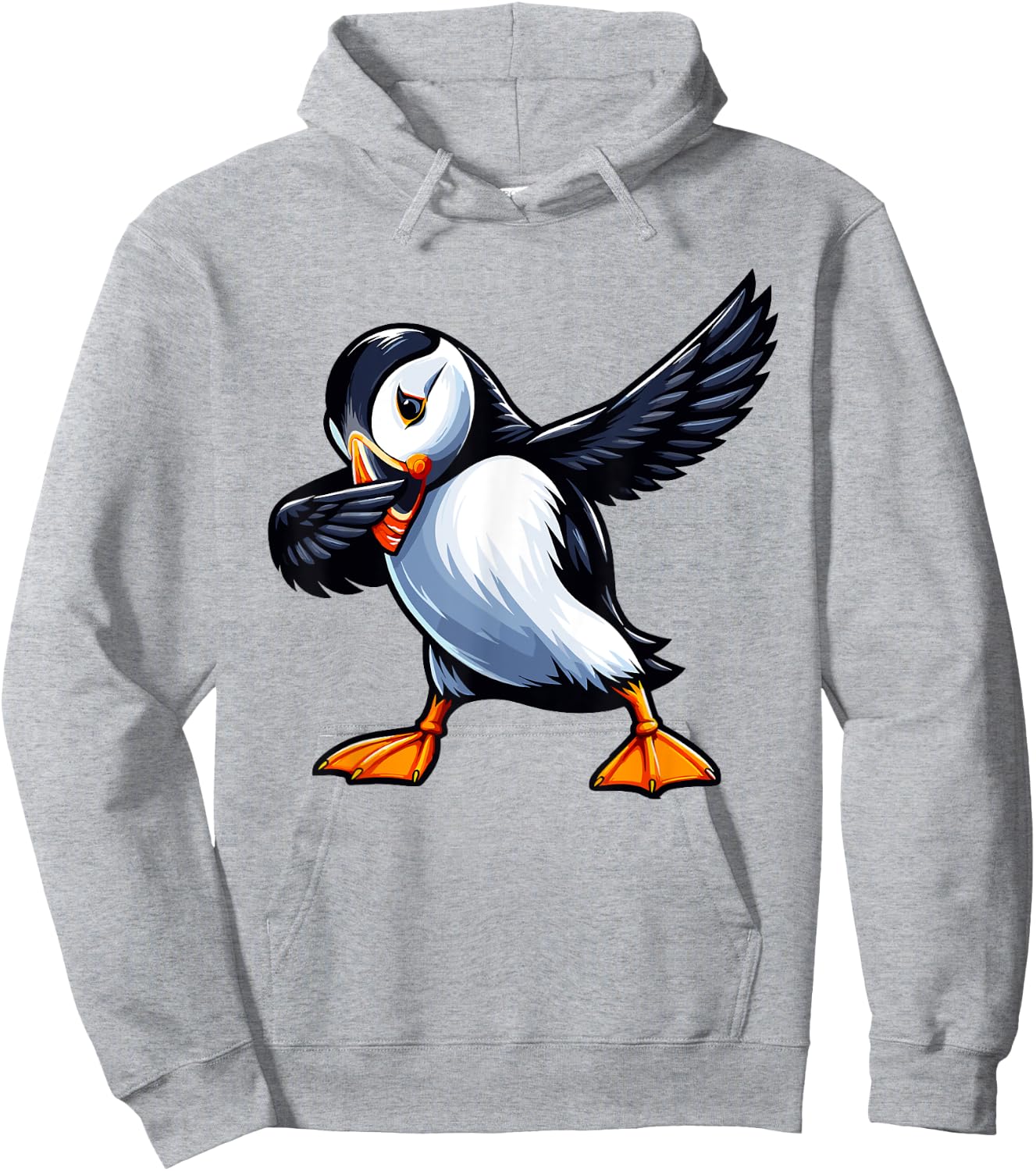 Puffin Dabbing | Puffin Bird, For Kids & Cute Puffin Hoodie - Hoodie | Ash