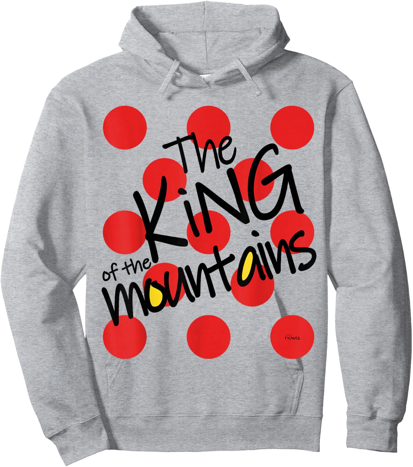 Cycling Racing Bike Bicycle Motivation King of the Mountains Hoodie - Hoodie | Ash