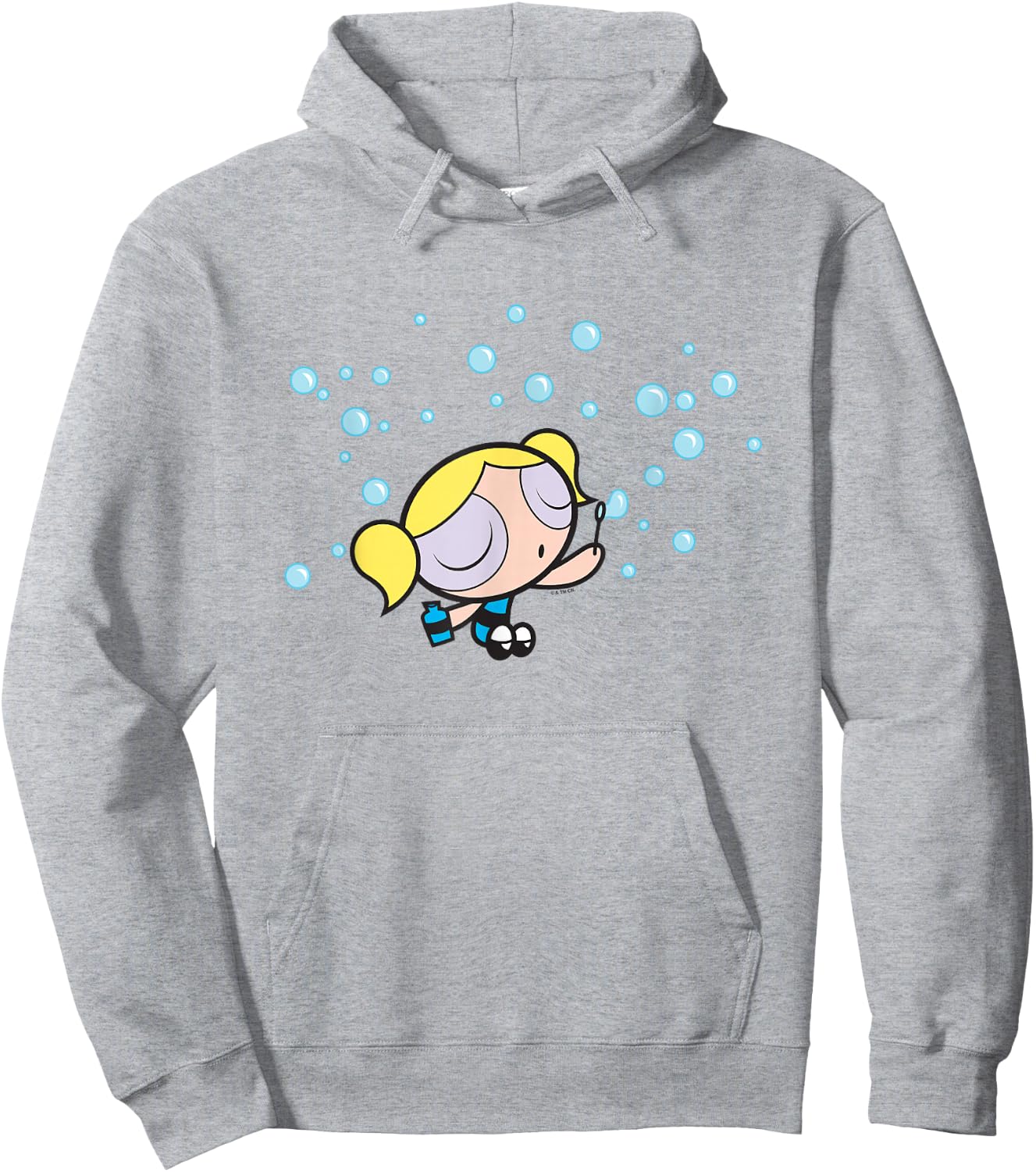 The Powerpuff Girls Bubbles Blowing Bubbles Cute Shot Hoodie - Hoodie | Ash