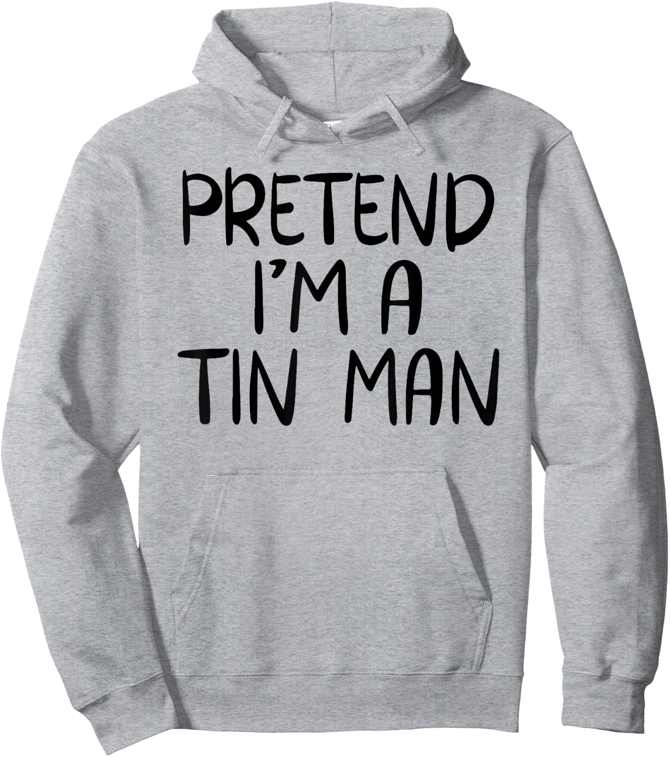 Pretend I'm A Tin Man Costume Family Group Lazy Halloween Hoodie - Hoodie | Ash