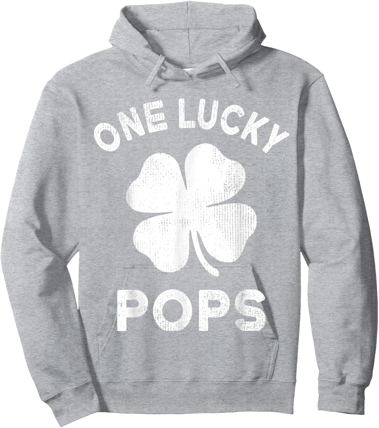 One Lucky Pops St Patricks Day Green Shamrock Leaf Hoodie - Hoodie | Ash