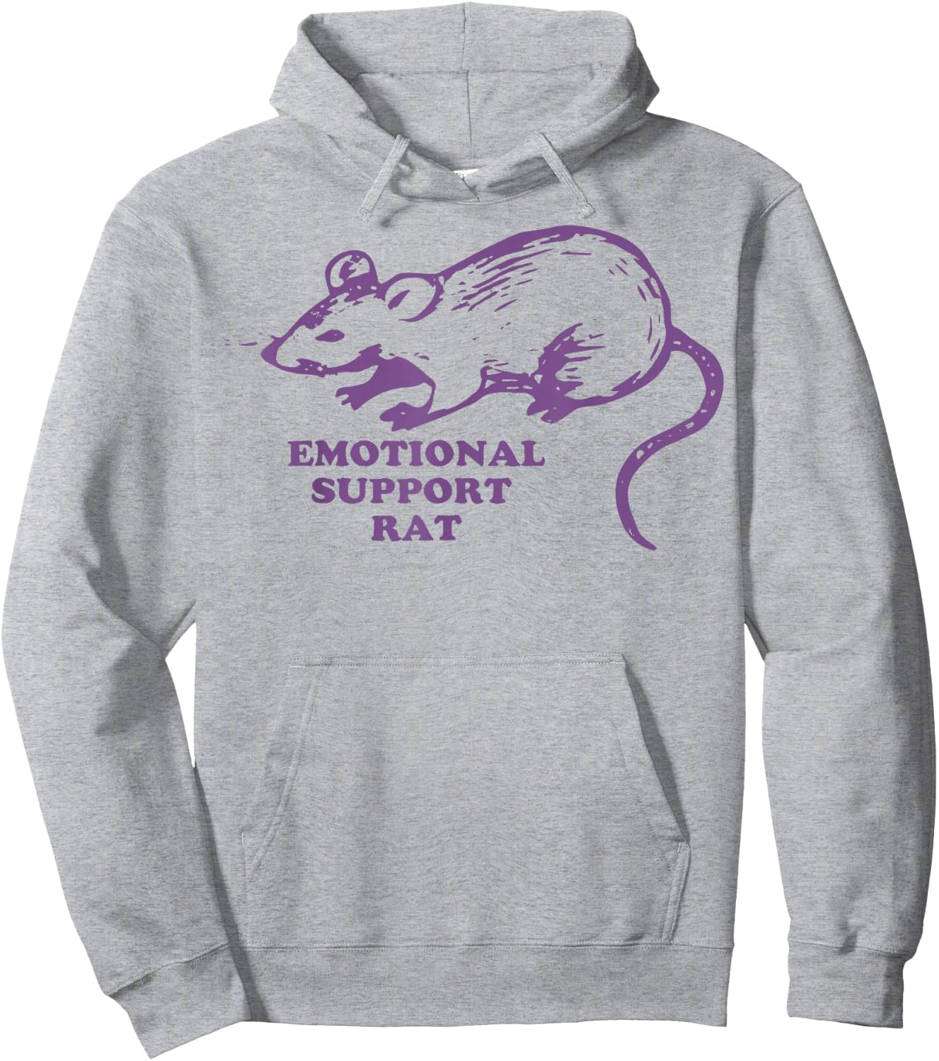 Emotional Support Rat Hoodie - Hoodie | Ash