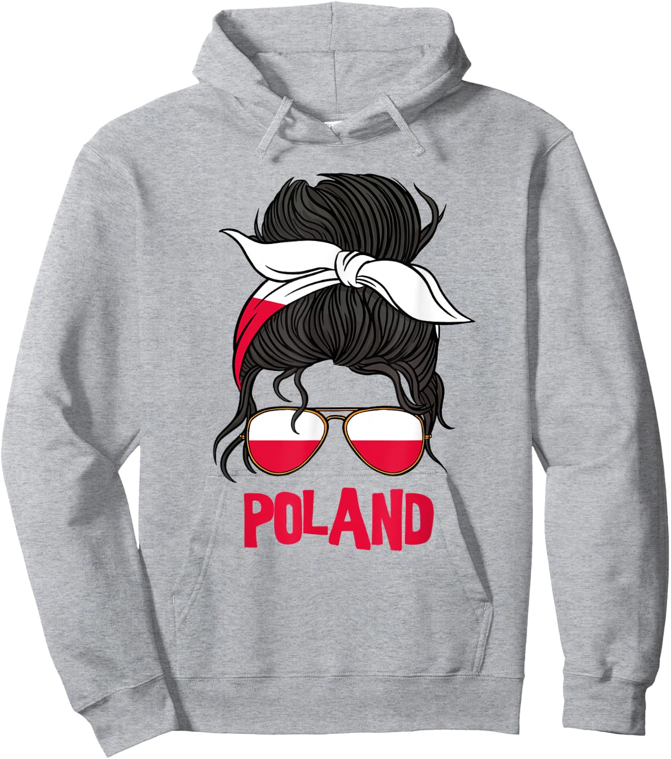 Poland graphic design for girls kid Polish toodler Hoodie - Hoodie | Ash