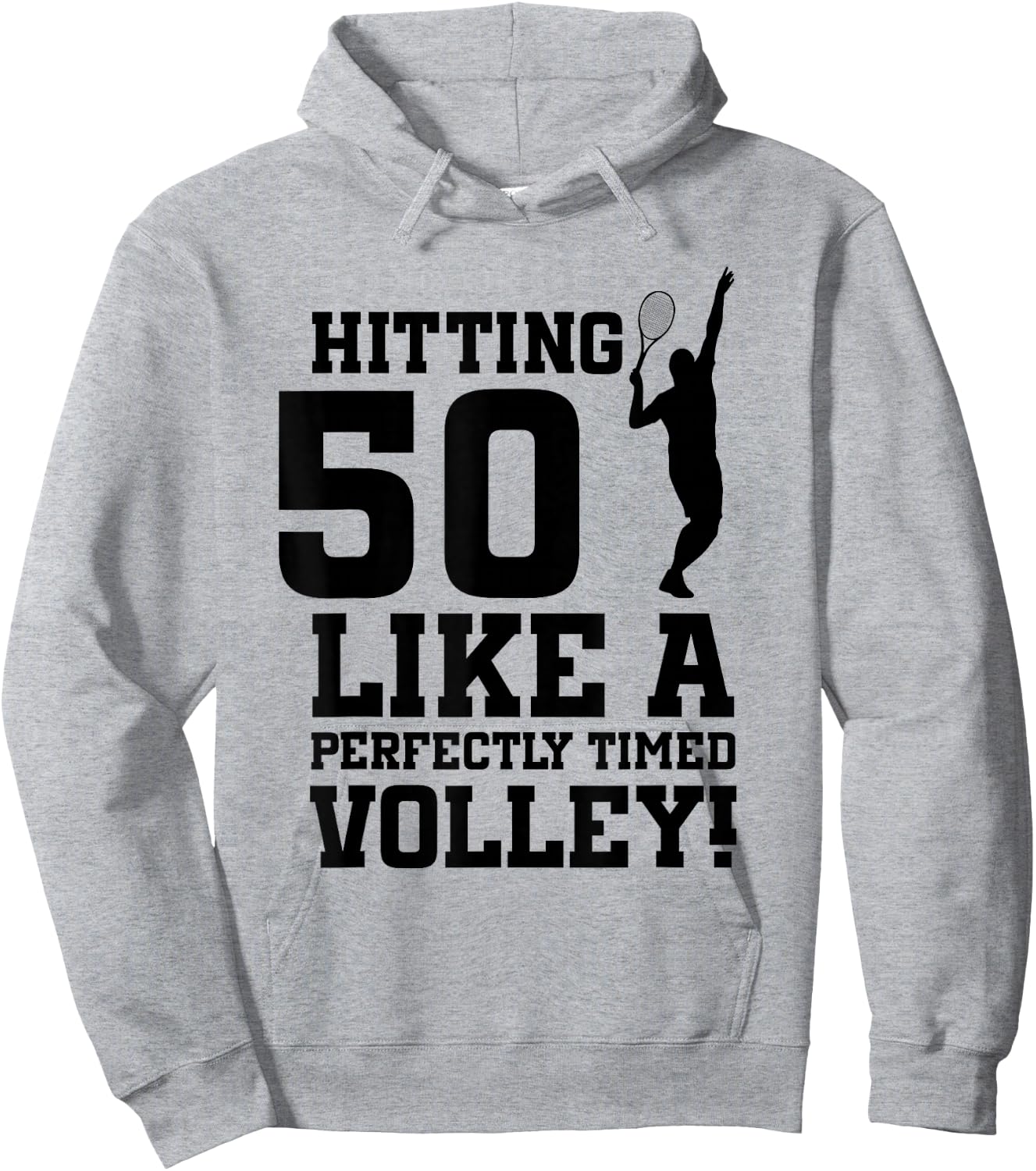 50th Birthday Tennis 50 Years Old Tennis Player Birthday Hoodie - Hoodie | Ash
