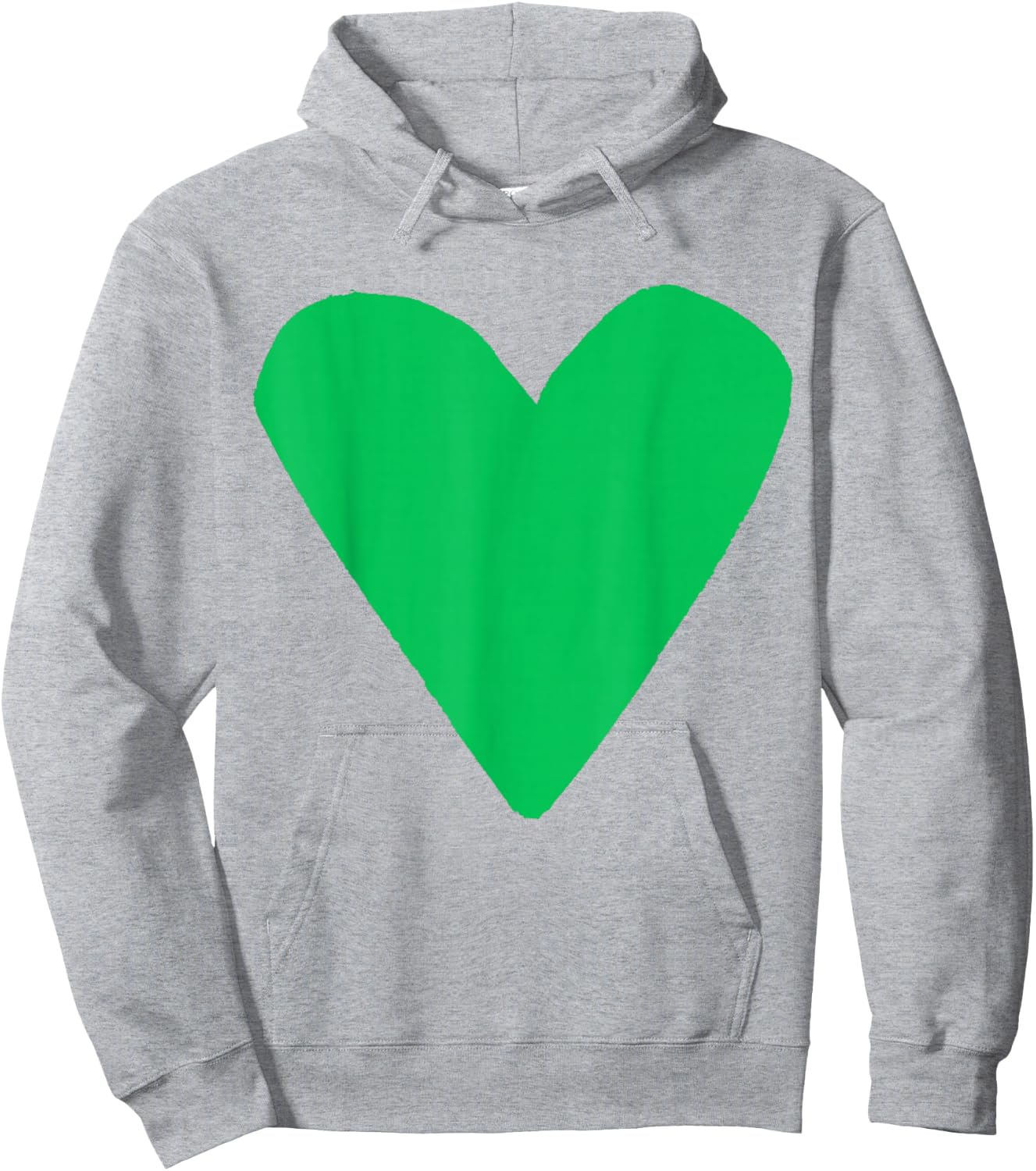 Pop Art Big Heart Graphic Yellow Heart , -Adults, Small, Short Sleeve Hoodie - Hoodie | Ash