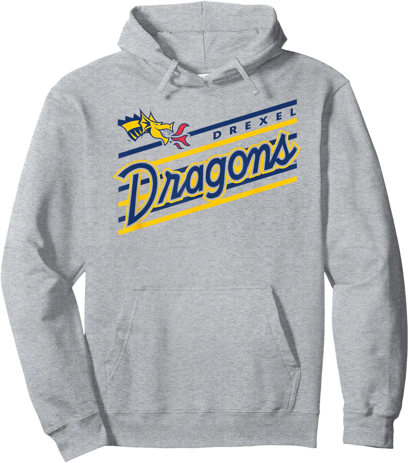 Drexel Dragons Retro Performer White Officially Licensed Hoodie - Hoodie | Ash