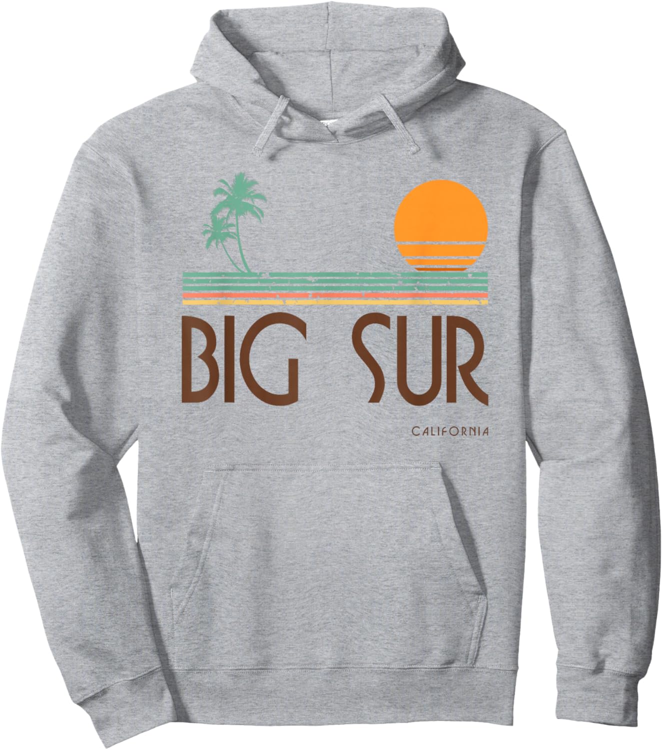 Vintage Big Sur California Hoodie - Hoodie | Ash