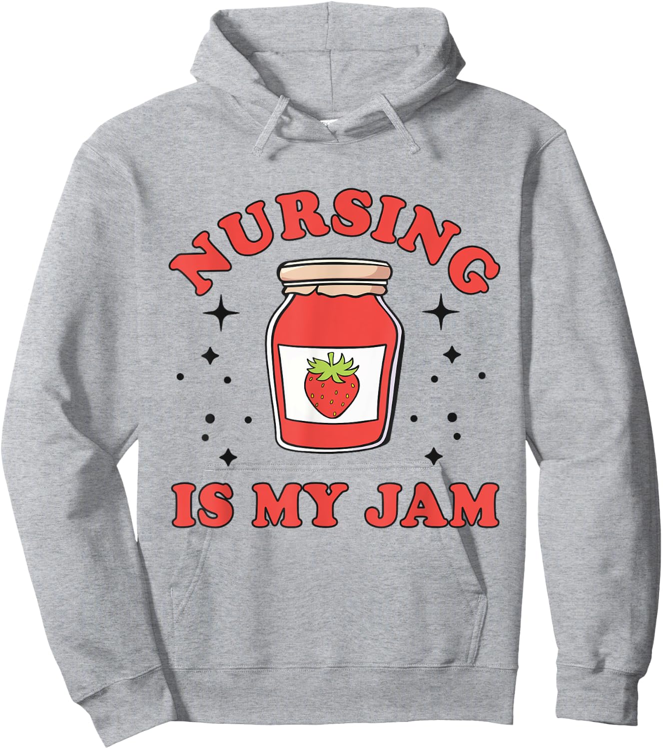Nurse Nursing Is My Jam Graduation RN Nurse Practitioner Hoodie - Hoodie | Ash
