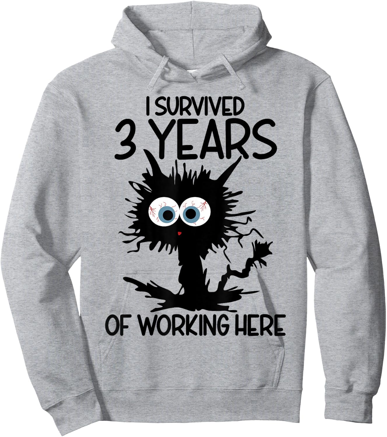 I Survived 3 Years Of Working Here Hoodie - Hoodie | Ash