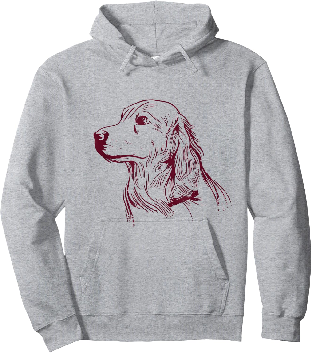 Golden Retriever Portrait Dog Owner Yellow Graphic Hoodie - Hoodie | Ash