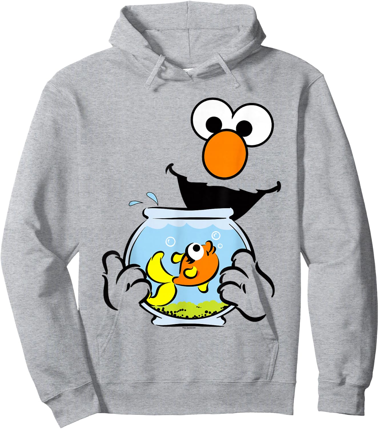 Sesame Street Elmo Dorothy Face Halloween Costume Hoodie - Hoodie | Ash