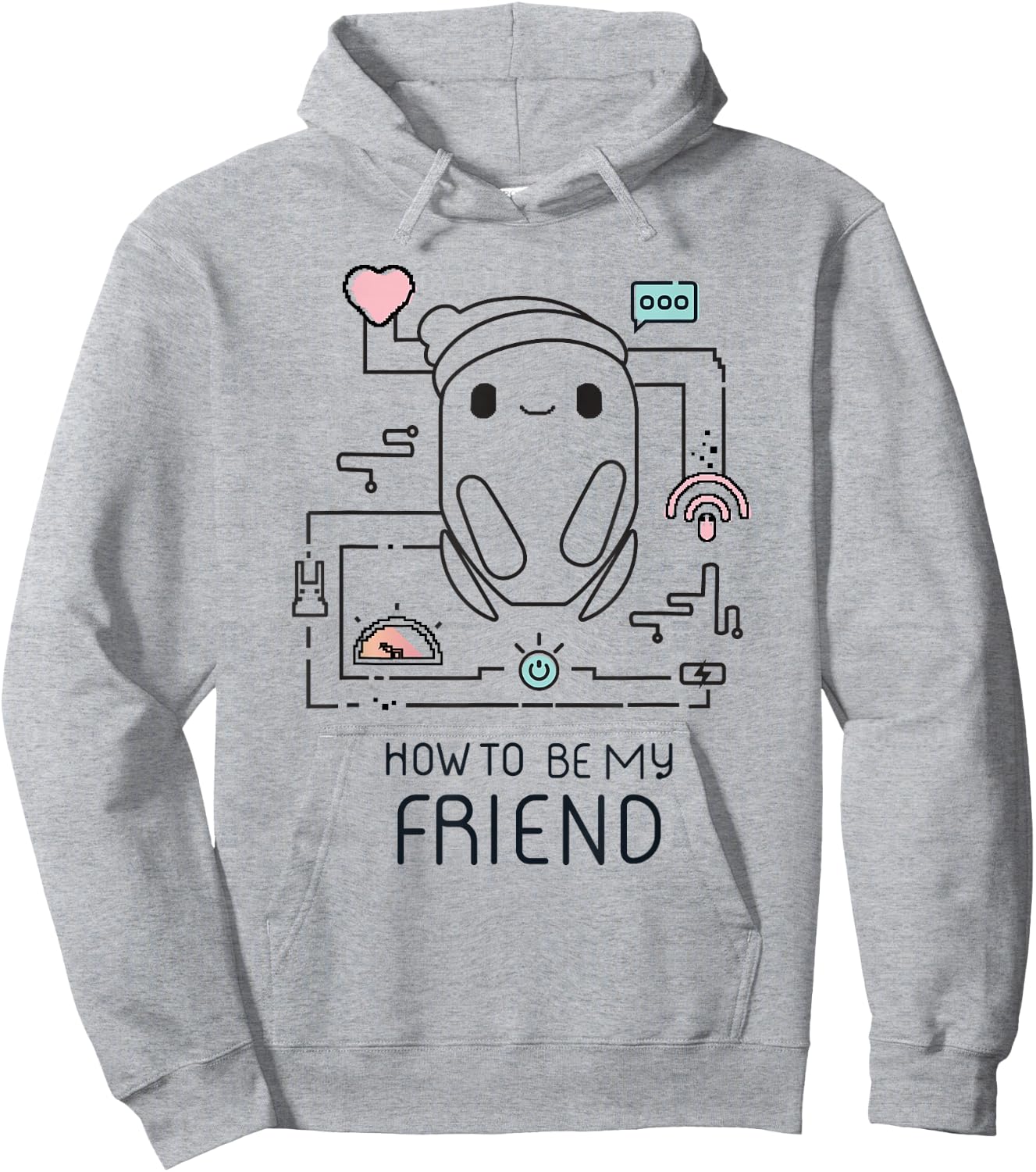 Ron's Gone Wrong B-Bot How to Be My Friend Hoodie - Hoodie | Ash
