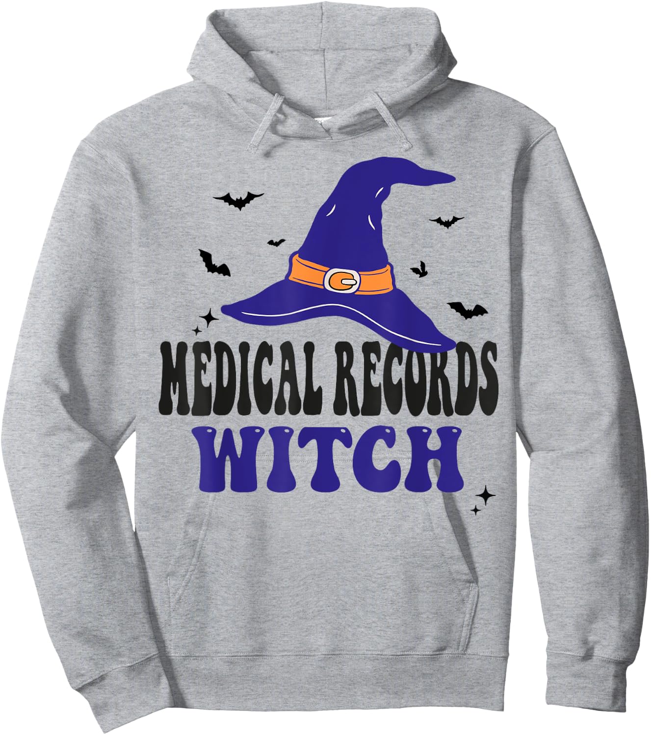 Medical Records Witch Halloween Funny Matching Group Costume Hoodie - Hoodie | Ash