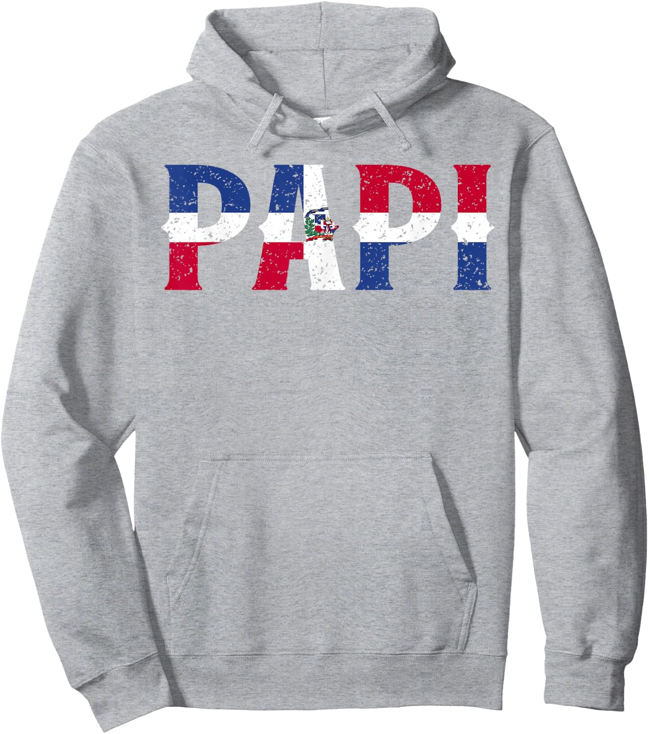 PAPI Dominican Republic Flag Father's Day Patriotic Pride Hoodie - Hoodie | Ash