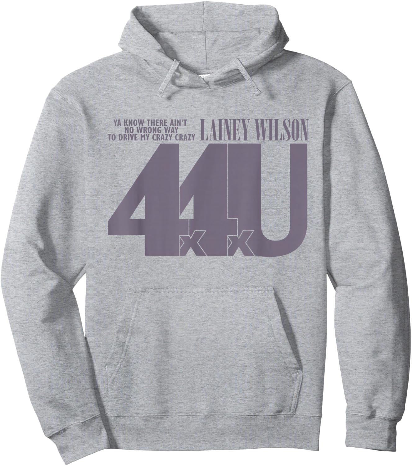 Lainey Wilson - 4x4xU Hoodie - Hoodie | Ash