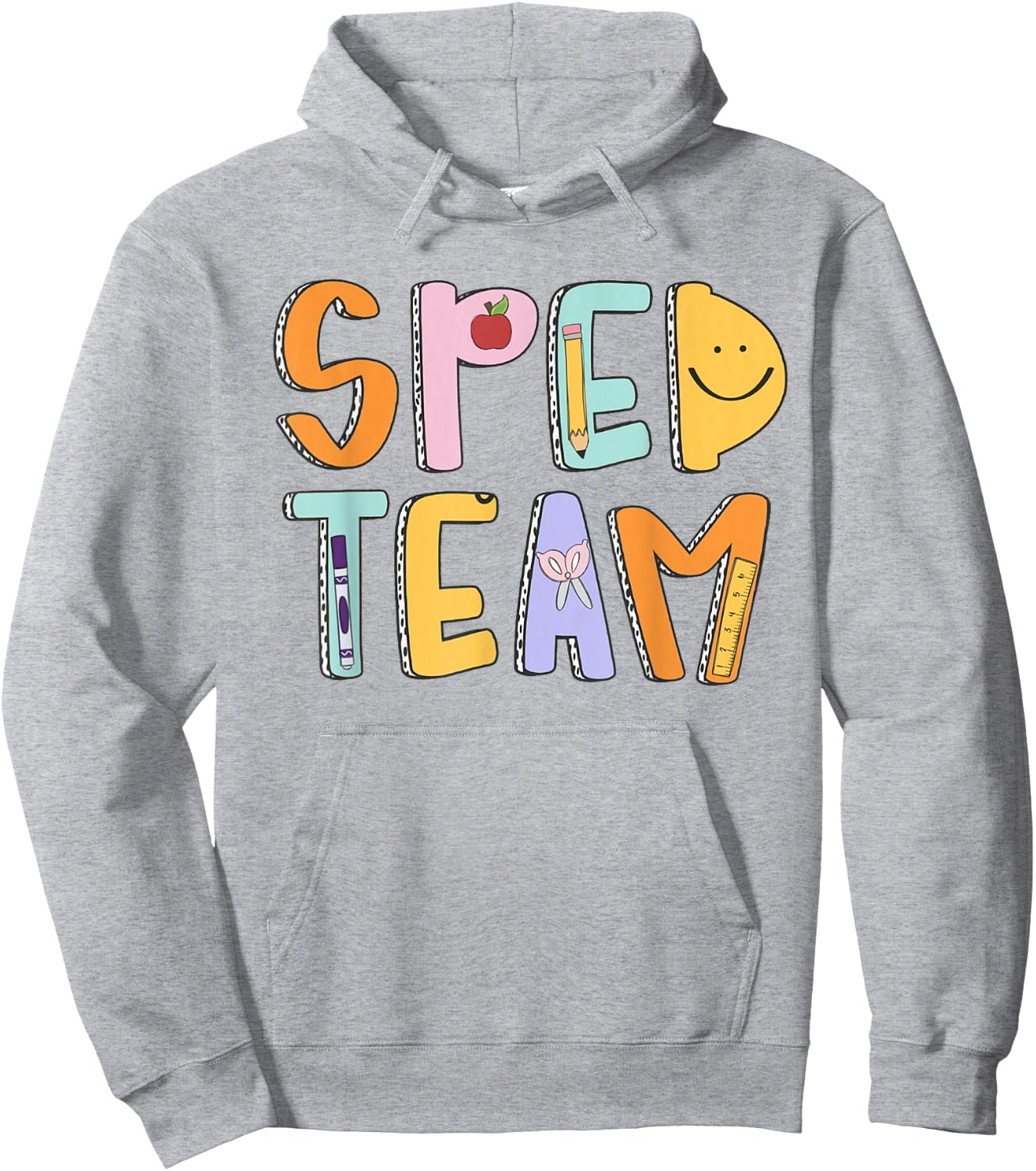 Women Special Education Teacher Back To School SPED Team Hoodie - Hoodie | Ash