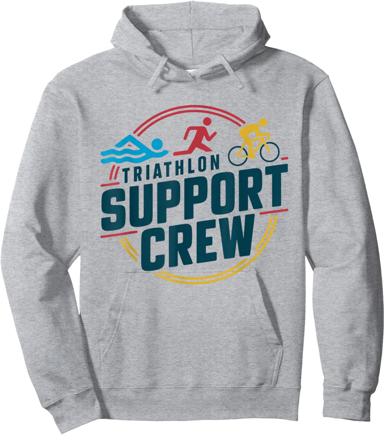 Triathlon Inspired Support Crew Related Triathlete Hoodie - Hoodie | Ash