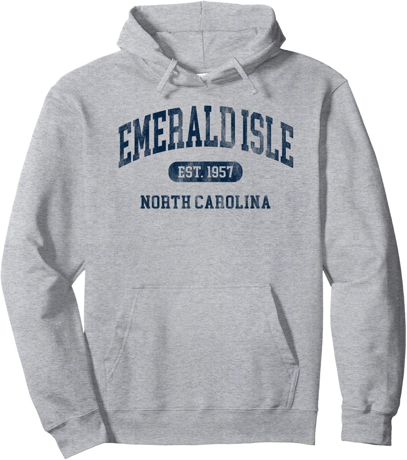 Emerald Isle North Carolina Est 1957 Retro Preppy Throwback Hoodie - Hoodie | Ash