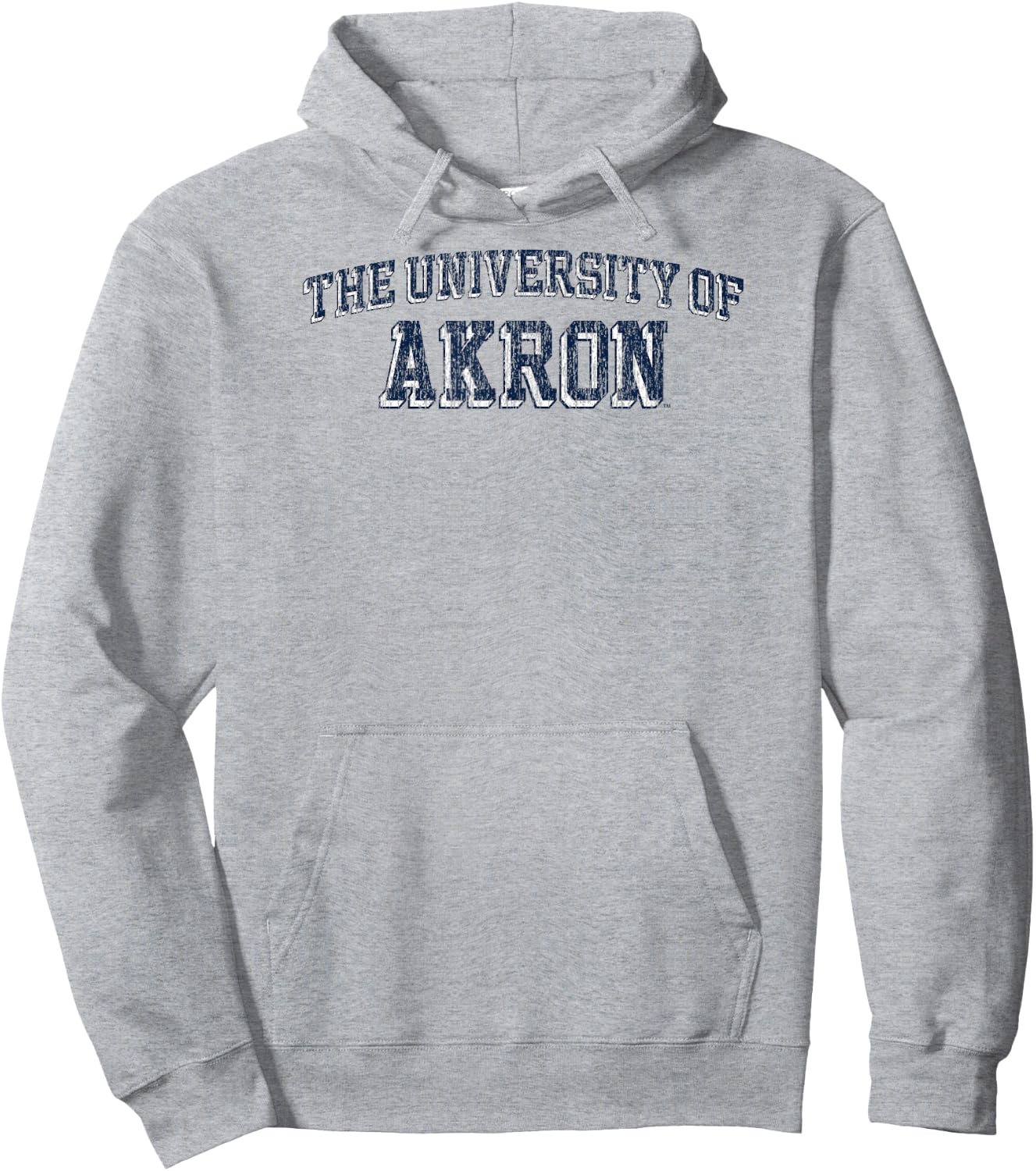 Akron Zips Retro Arch Gray Officially Licensed Hoodie - Hoodie | Ash